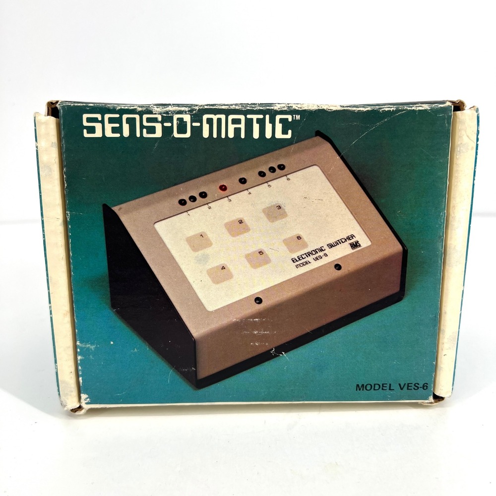 Vintage RMS Sens-O-Matic Electronic Switcher Model VES-6 6-Input Touch Control